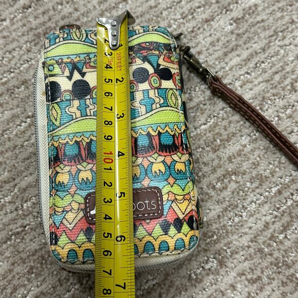 Sak Sakroots Wallet Smartphone Wristlet Bag Multicolor Pattern - Picture 13 of 14